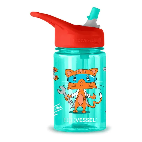 Tomatodo Niños Splash 355ml Gato Científico, Ecovessel