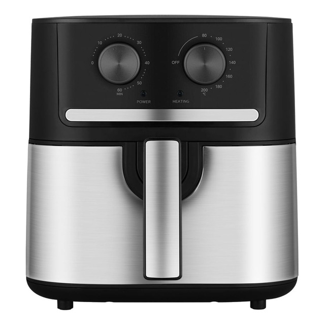 Fritadeira Air Fryer 5,5l Cyclone Preto E Inox Midea 110v Fritadeira Air Fryer 5,5l Cyclone Preto E Inox Midea 110v