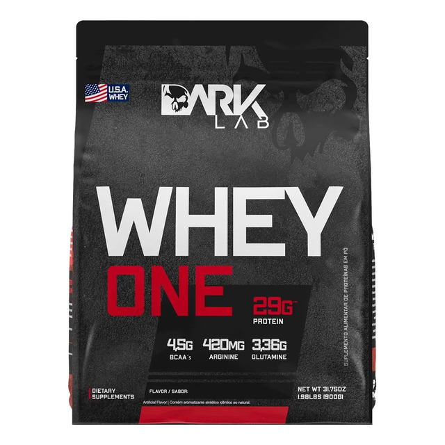 Whey One Protein Proteína Sachê Refil 900g - Dark Lab Sabor Chocolate