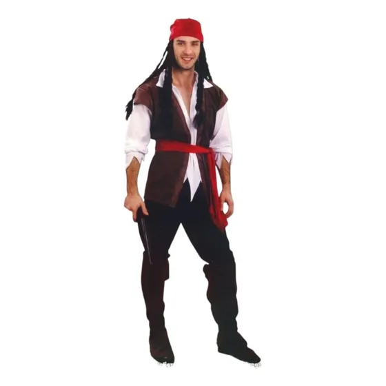 Disfraz Adulto Pirata Jack Sparrow Talla S/m M/l L/xl