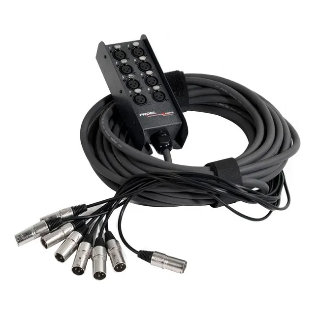 Snake Medusa 8 Canales 10 Mts Conector Xlr Proel Ebn8lu10