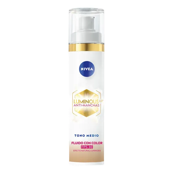 Cc Fluido 3-en-1 Nivea Luminous 630 Spf 50 40 Ml Tono Medio | Cuotas sin interés