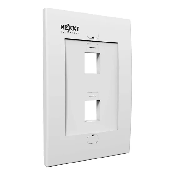 Placa Con Iconos De Ident, 2 Gang Para Conect Keystone 2pack