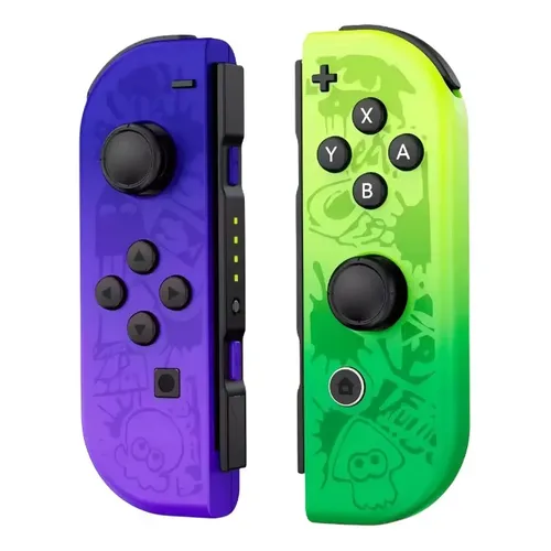 Gamepad Sem Fio GN YZC-05 para Nintendo Switch, Azul e Amarelo