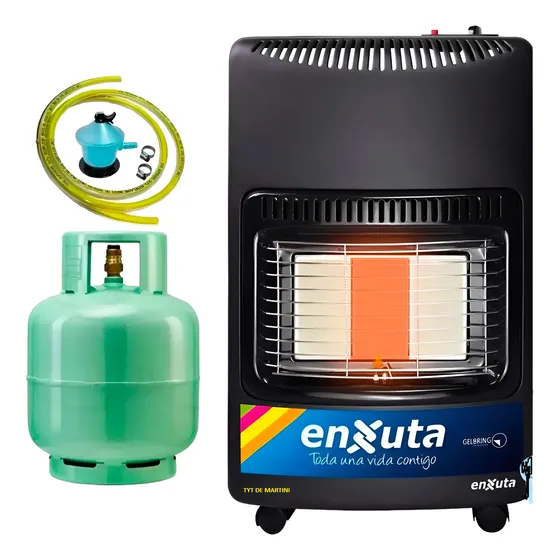Estufa Supergas Con Garrafa Gas Envasado 13kg Valvula Tyt