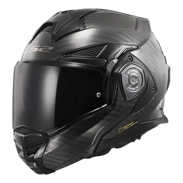 Capacete Ls2 Ff901 Advant X Carbon C/ Óculos De Sol Robocop