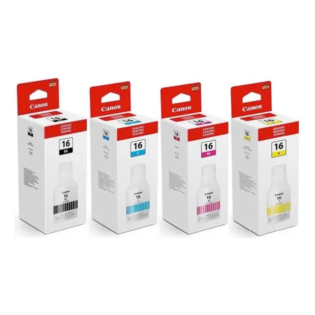 Tinta de impresora Canon Gi16 Cmyk 4 unidades