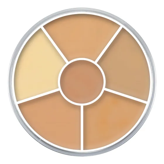 Corretivo Facial Paleta Kryolan Concealer Cream 6 Cores Tom Nro. 1 Para Pele Todo Tipo De Pele 40ml 49g