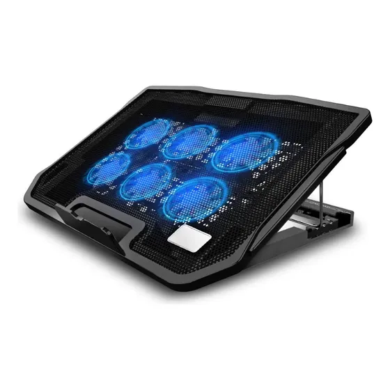Refrigerador Para Ordenador Portatil 2 Puerto Usb Seis Negro