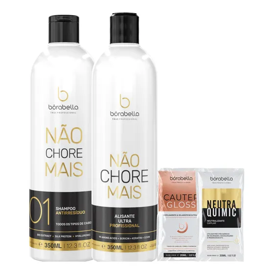 Escova Progressiva 19 Aminoacidos 350ml Não Chore Mais Kit