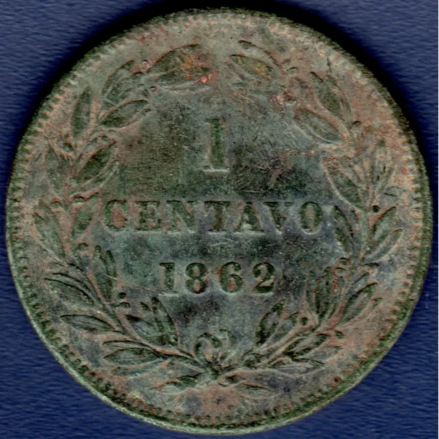 Moneda De 1 Centavo 1862 Monaguero