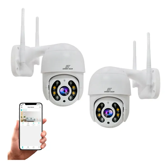 Kit 2 Camaras Seguridad Inalambrica Ip Wifi Motorizadas