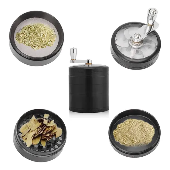 Grinder Metalico Para Hierba Especias 63mm Con Mango