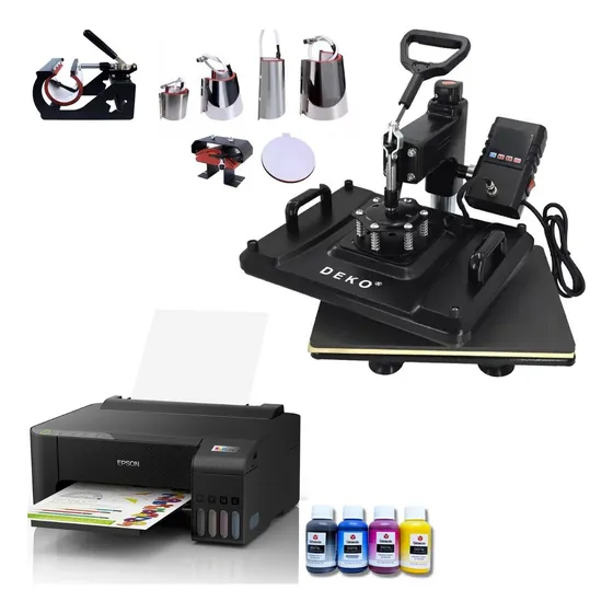 Prensa Térmica 8x1 Sublimação E Impressora L1250 + T Genesis