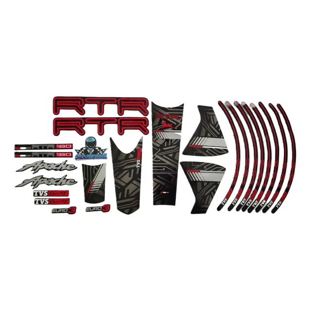 Kit Completo De Calcomanías Tvs Apache Rtr 180 (2021)