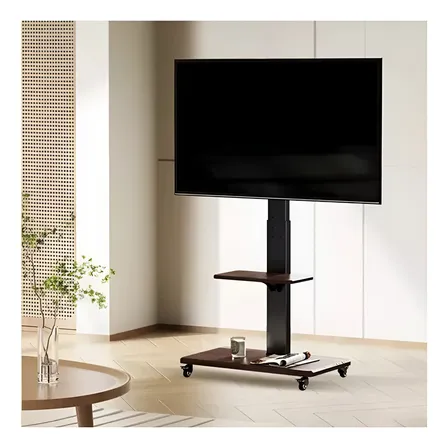Soporte Tv Rack Movil Con Ruedas 32 A 75 Base Pedestal Stand