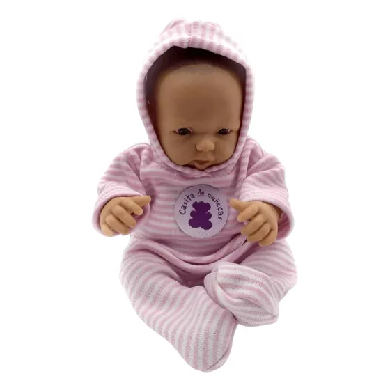 Bebe Bebote Reborn Muñeco Capucha Y Orejitas Parecen Reales