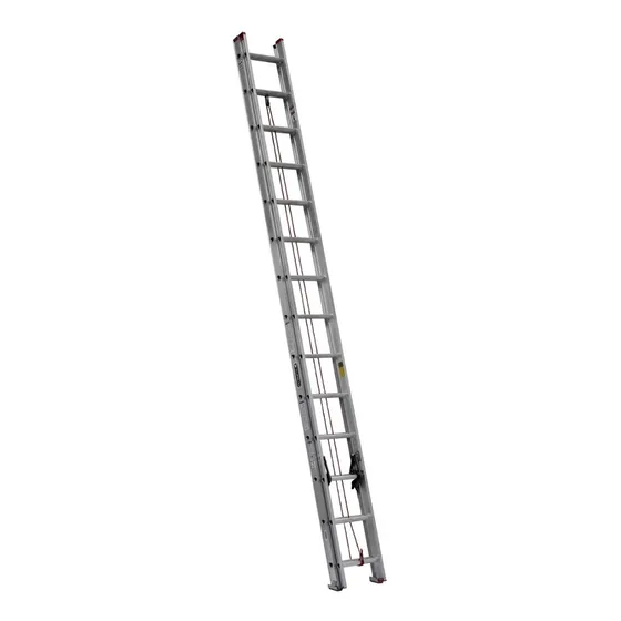 Escalera De Aluminio 28 Pies De Alt. Y Carga 150 Kg.