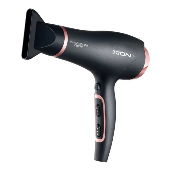 Secador De Pelo Xion 2200w 2 Velocidades 3 Temperaturas Color Negro