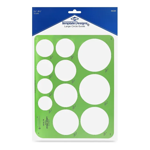 Alvin Td1201 Plantilla Guia Circulo Grandes