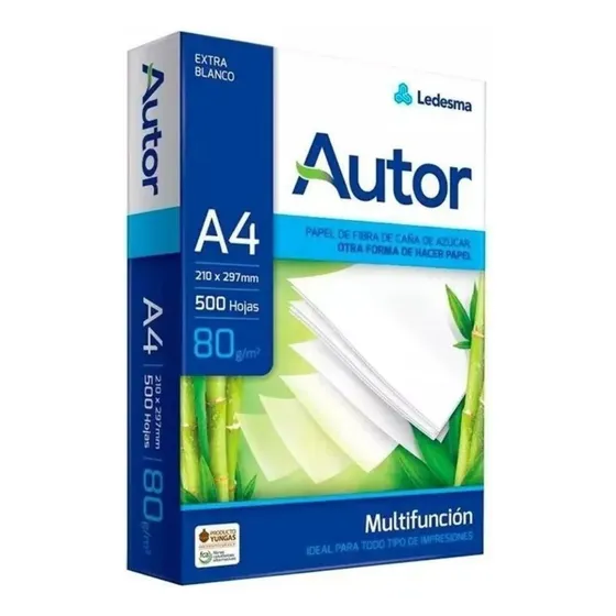 Resma A4 Ledesma 80 Gs Color Blanco