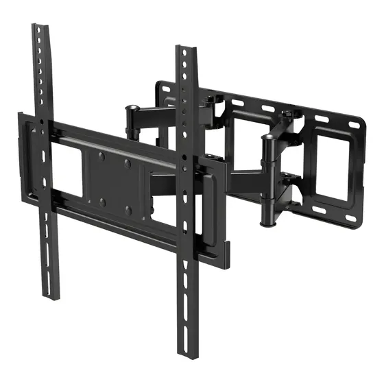Soporte Tv Tele Articulado Pared Nictom 20 A 65 Pulgadas Reforzado Doble Brazo - Apto Samsung LG Noblex 32 43 50 55 Negro