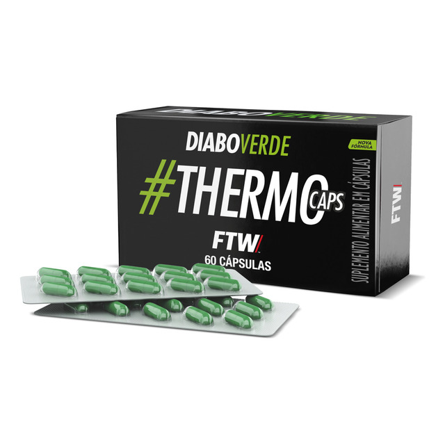 Termogenico Thermocaps 200mg 60caps Ftw - Diabo Verde Termogenico Thermocaps 200mg 60caps Ftw - Diabo Verde