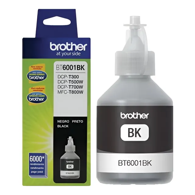 Botella De Tinta Brother Bt6001bk Negro T300 T500w
