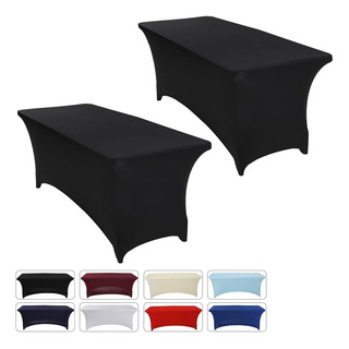 Cubierta De Mesa De Spandex Estirado De 2 Paquetes De Hanber Cubierta De Mesa De Spandex Estirado De 2 Paquetes De Hanber
