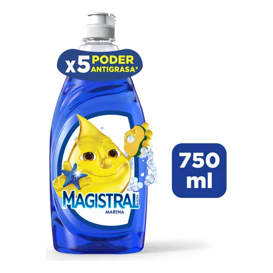 Detergente Magistral Marina 750 Ml X 4 Unidades