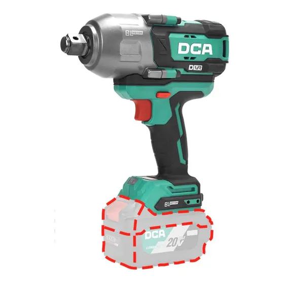 Llave De Impacto Dca 20v Brushless 3/4'' 800w 1288/1700n.m