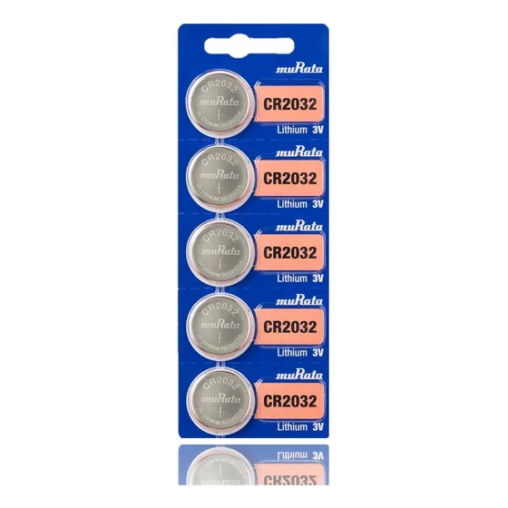 20 Pilas Boton Cr2032 Murata Blister 5 Litio Distribuidor