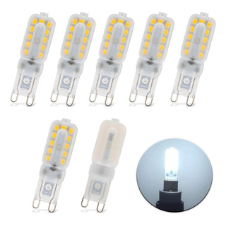 Lámpara Foco Base G9 Bombilla Led Cápsula Luz 5w 110v 6pzs Lámpara Foco Base G9 Bombilla Led Cápsula Luz 5w 110v 6pzs
