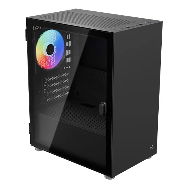 GABINETE AEROCOOL CS-111 MINI TOWER (ATX) COLOR NEGRO