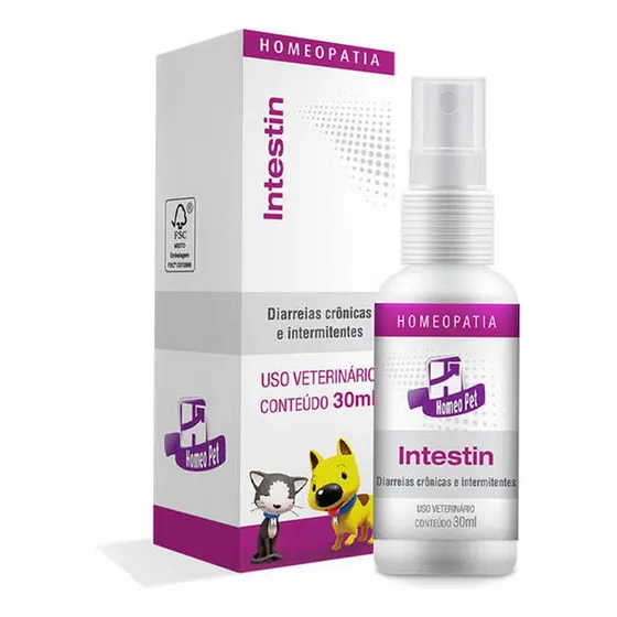 Intestin 30ml Homeopatia Para Cães E Gatos 