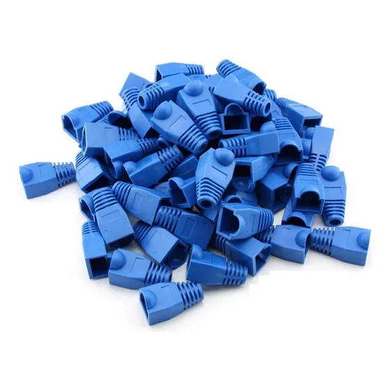 Kit 100 Capa Protetora Para Plugues De Conexao Rj45