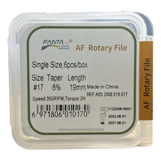 Limas Rotatorias Af Open File (rotary) 17.08 19mm X 6u Fanta