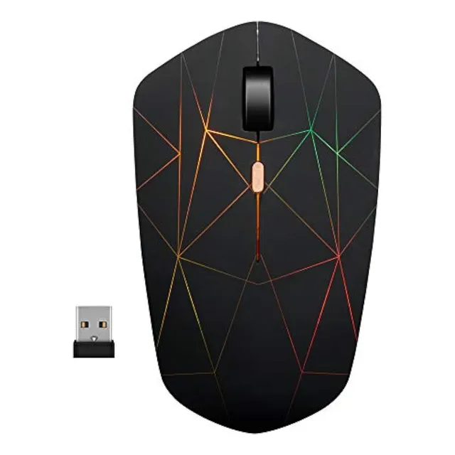 Ratón Inalámbrico Recargable, Iluminador