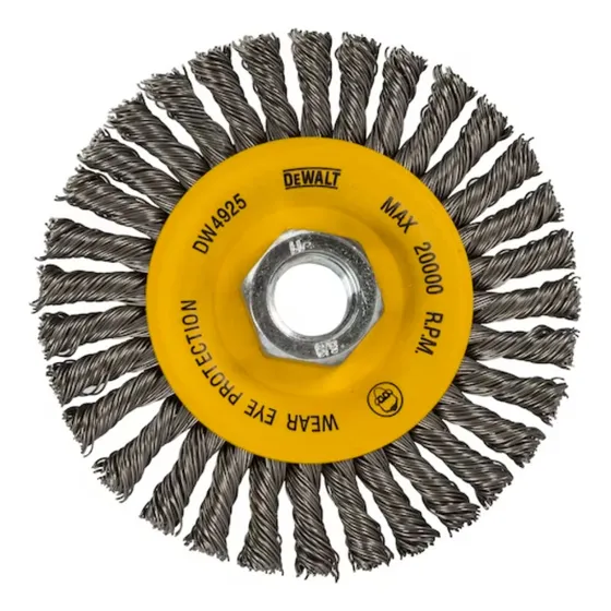 Cepillo Trenzado Circular De Metal Alambre 4puLG  Dewalt