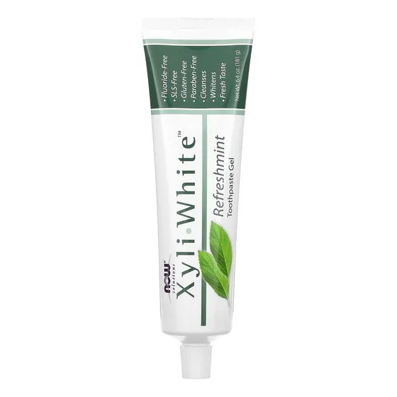 Now Xyli White Pasta Dental Sin Fluor Refreshmint 181grs 
