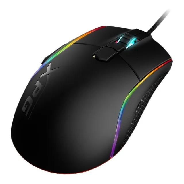 Mouse Gaming Xpg Primer Rgb 12000dpi Switch Omron Optico Color Negro