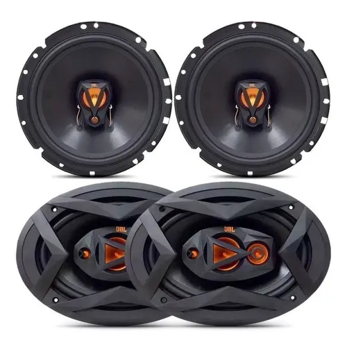 Kit 4 Alto Falantes Interno Jbl 6 Pol + 69 Pol 300w Rms Real