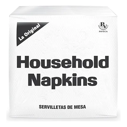 Servilletas Cuadradas Household Napkins 120 Unid X 12 Paquet
