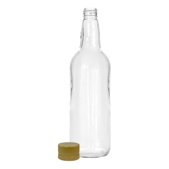 Botella De Vidrio Española 1000cc Con Tapa Plástica