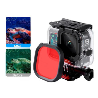 Filtro Rojo Compatible Con Go Pro Hero 10 Filtro Buceo Rojo Filtro Rojo Compatible Con Go Pro Hero 10 Filtro Buceo Rojo