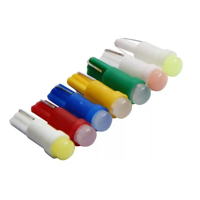 5 Ampolletas Led Cob T5 12v Tablero Vehículo Auto Sinóptico
