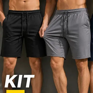 Kit 3 Bermudas Secagem Rápida