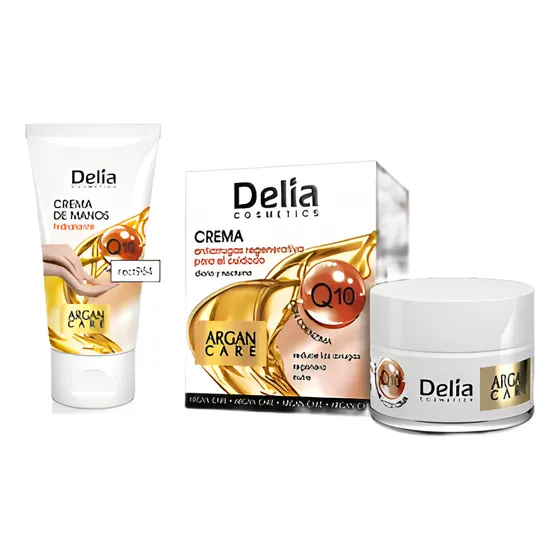 Crema Antiarrugas Y Regeneradora Argan Care Con Coenzima Q10