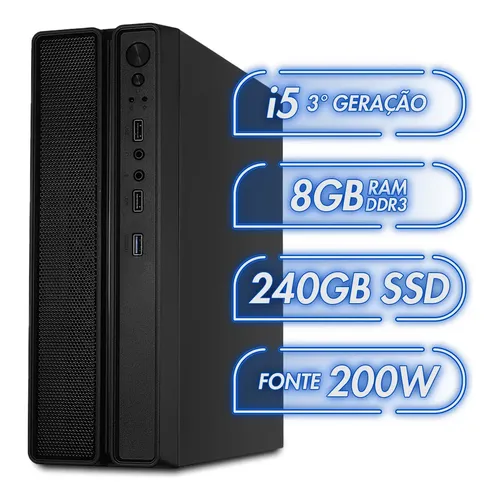 Computador Completo Fácil Intel Core I5 08gb Ssd 240gb 8 Gb