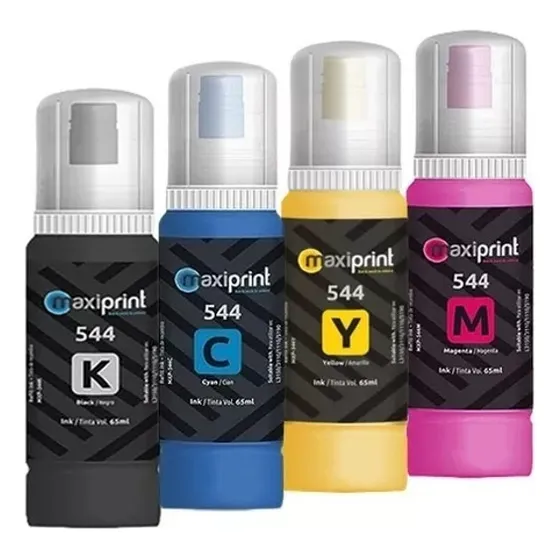  Combo Tinta Epson 544 L3110 L4150 4160 6161 6171 Maxiprint 